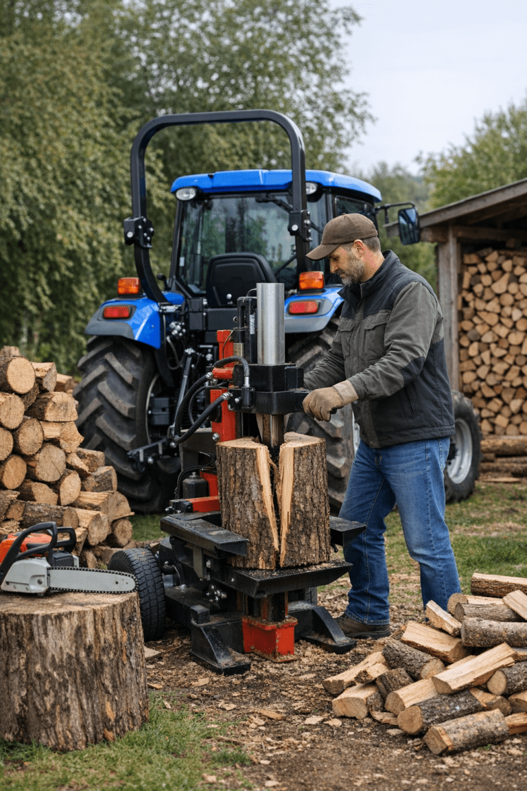 Tracteur Solis avec fendeuse : conseils, choix et entretien